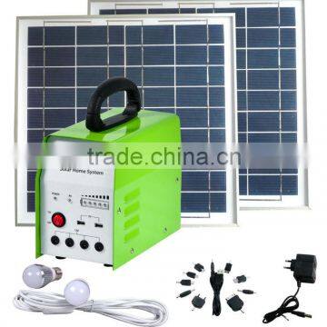 Portable solar home system with cell phone charge