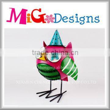 Custom Cartoon Garden Metal Bird Sculptures