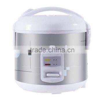 black and white mini electric jar rice cooker