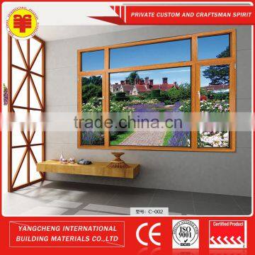 Cheap diamond mesh screen thermal aluminum alloy window for home