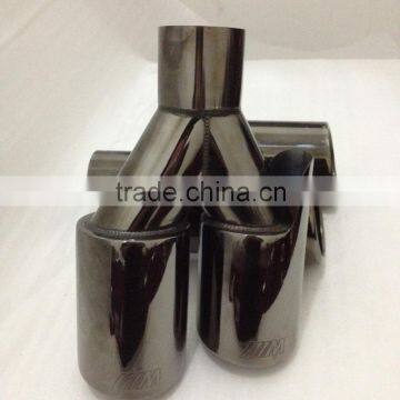 Black coated exhaust end pipe/Stainless steel exhaust tip