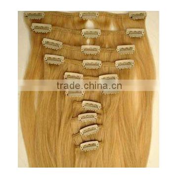 clip in hair/clip on hair extension/clip hair