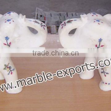 Beautiful marble elephant sculpture