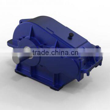 China made guo mao low price soft tooth cylindrical gear reductor with motor