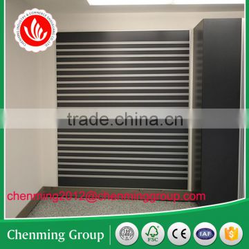 Aluminum finished MDF slatwall dislay board