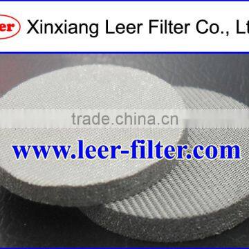 Micron Washable Sintered Metal Mesh Filter Disc