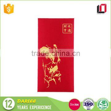 New products fabric silk paper ang pow red pocket luxury chinese new year red packet for 2017 rooster year