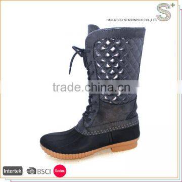 China Manufacture Professional duck boots for women,black duck boots