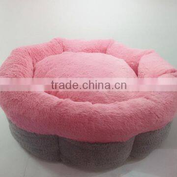 2016 long plush dog bed/China factory pet bed/soft &warm cozy cat house