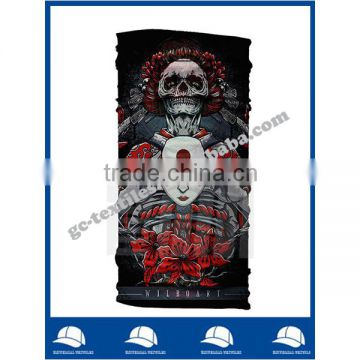 Outdoor China supplier cheap pirate skull elastic polyester seamless tube bandana