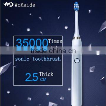 Mini rechargeable Sonic Pulse Vibration Toothbrush Electric Toothbrush