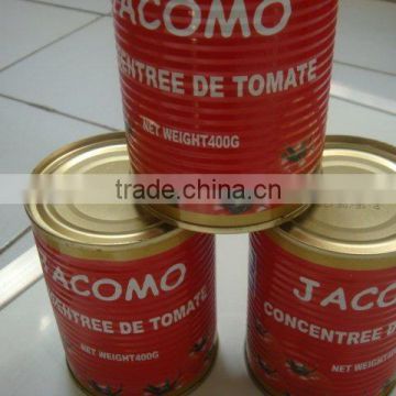 Canned tomato paste with easy open from tomato paste production line