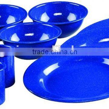 GRS 12 pcs enamel dinnerware set