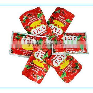 56g TMT brand double concentrated sachet tomato paste