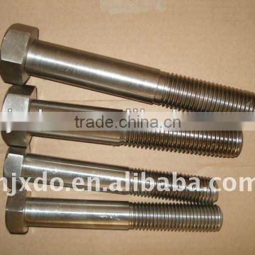 GH2132/A286 Stainless Steel DIN931 thick billot half threaded hex bolt M12*60