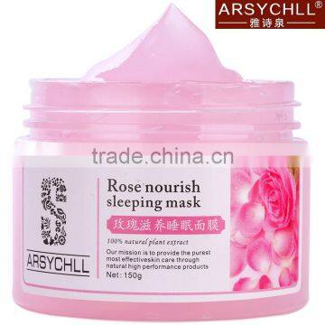 Hydrating cream rose sleep facial mask