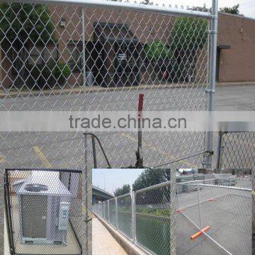 Hot Dipped Galvanized Temporary Construction Chain Link Fence