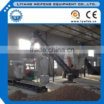 Capacity 2Ton/hr Pellet size 6/8/10mm Wood Pellet Production Line For Biomass Industry