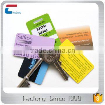 Plastic Card Key Tag Combos PVC Key Tag Cards Factory Price