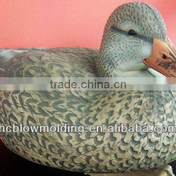 OEM Blow Molding Plastic PE Duck Decoy Hunting Design Life-Like Plastic Float Duck Decoy