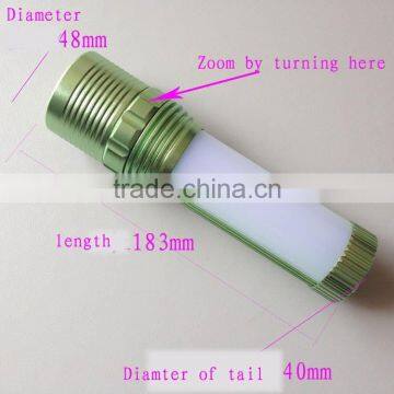 High Quality Multi-function Zoom Led Working Light Rechargeable Flashlight Camping Lantern photo-3