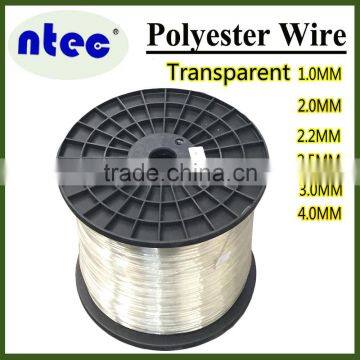 2016 Hot sale 2.2MM transparent color polyester vineyard wire