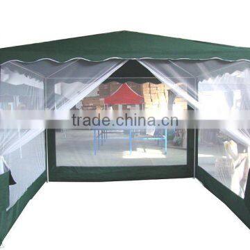 3*3m patio pavilion with mosquito sidewalls