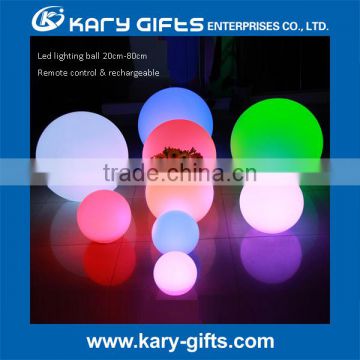 New design led color changing decorated table lamp with different sizes