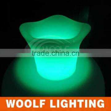 Garden Led Illuminating Plastic Flower Pot Color Changing photo-3