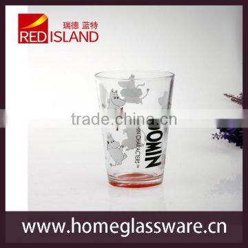 500ml Print Cartoon Tumbler Glass Cup Juice Cup photo-2