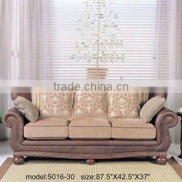 Genuine leather three seat sofa. two seat sofa. small table. comfortable and high quality leather sofa set B48174