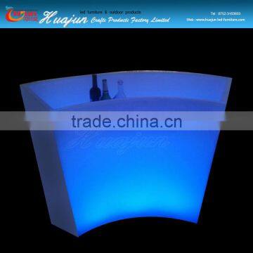 2016 Modern Design Hotel Club Glow LED Bar Counter With Lighting photo-3