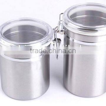 wisdom stainless steel airtight storage jar