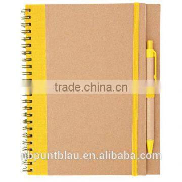 Recycled Cardboard Ecofriendly Block-notes With Ballpen 65pages photo-4