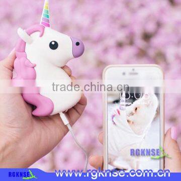 New products unicorn emoji power bank 2600mah for iphone 7