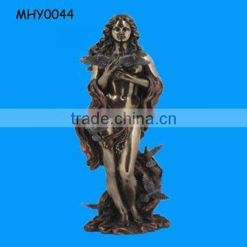 Resin sexy lady bronze promotional Nude Statue