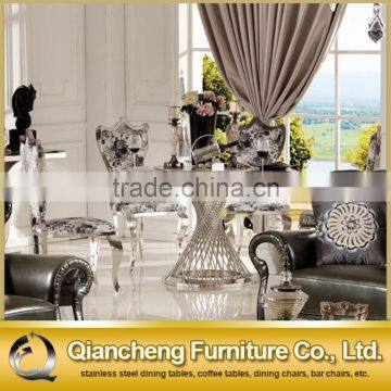 Fancy Unique Marble Banquet Table With Metal Base photo-6