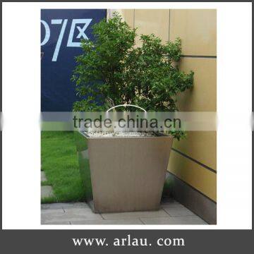 Arlau stainless steel outdoor metal planter boxes