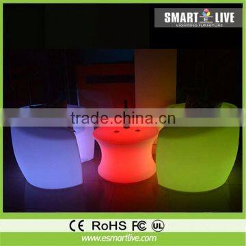 rohs changing rechargeable led chair Multi color for hotel uv led light