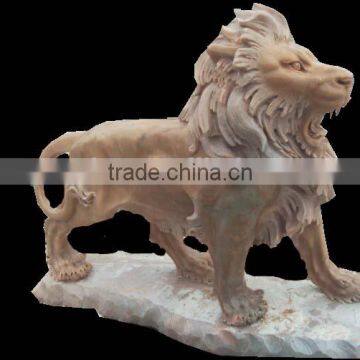 Marble Standing Lion Statue For Garden / Outdoor Use photo-2