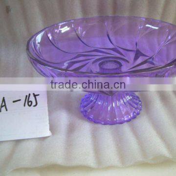 2017 most popular glass fruit plate with base