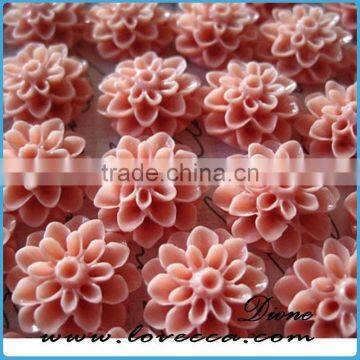 2015 hot sale resin flower cabochon for cell phone