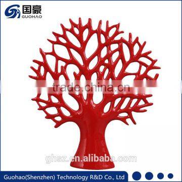 Red Resin Artificial Tree Without Leaves