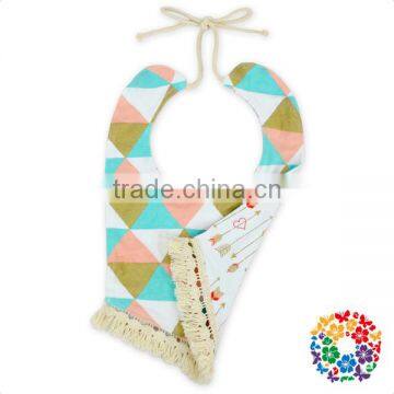 2017 New Baby Product Double Side Printed Cotton Newborn Baby Bibs