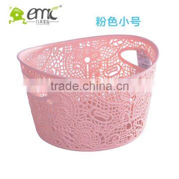 Lace Design Plastic Basket, Lace Baskets, Plastic Round Shape Basket photo-6