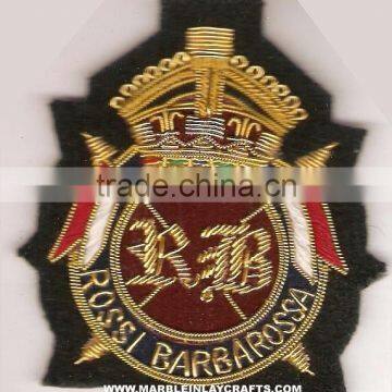 Zari Hand Embroidery Handmade Badges