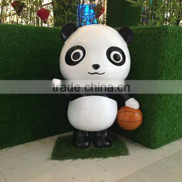 Panda mascot sculpture for panda park