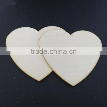 Wooden MDF heart shape pieces