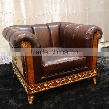 BISINI Latest Leather Single Square Sofa