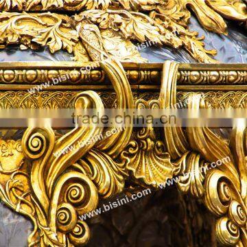 BISINI Princess Cinderella Pumkin Car Luxury Horse Saddle Royal Golden Carriage Wedding Carriage(BG11-M052) photo-4